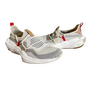 SOREL Defy Low Womens 8 M Tan Gray Knit Casual Sport Comfy Sneaker Shoes